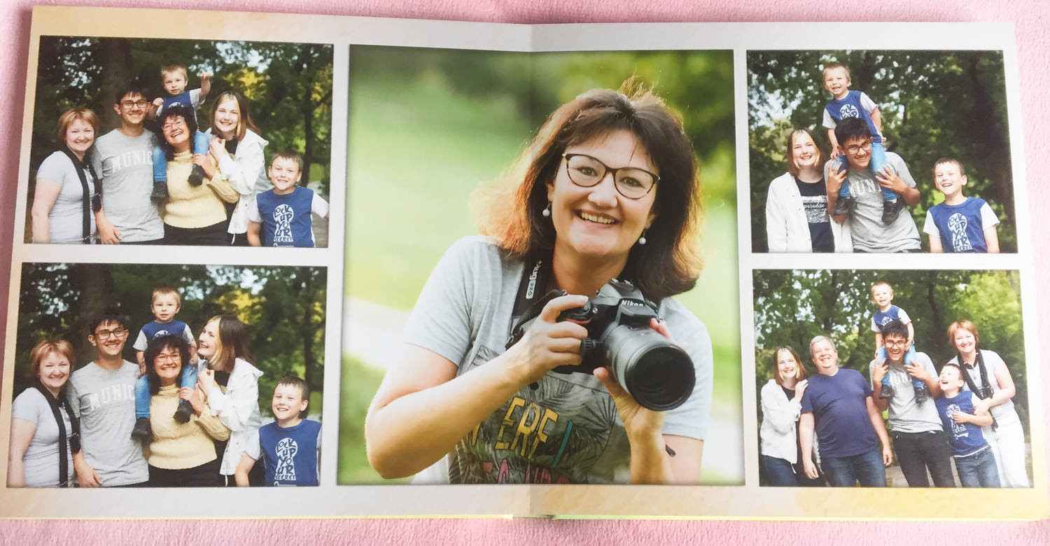 Album Design Service - Family photo-book spread example