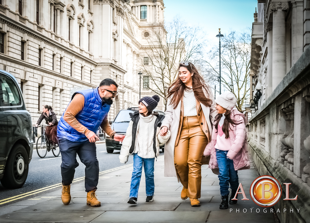Family photo-shoot in London