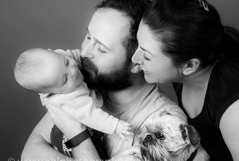 Photo-session with baby Evie and her Furry Friend Reggie